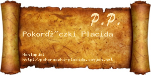 Pokoráczki Placida névjegykártya